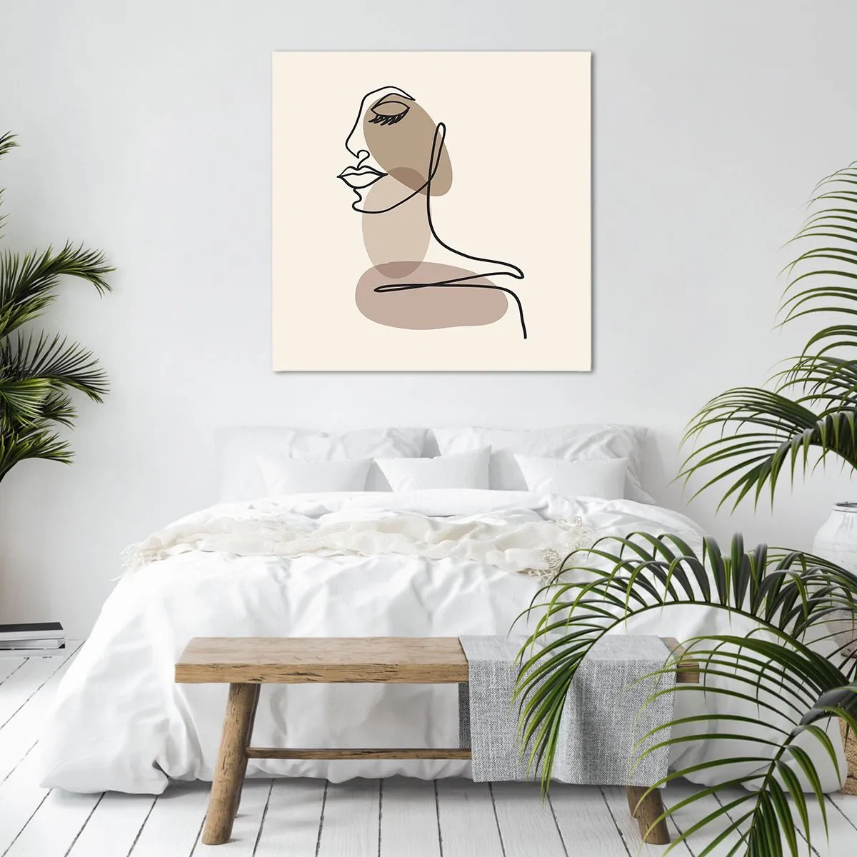 Impression sur toile - Image sur toile - Une certaine ligne de beauté - 70x70 cm