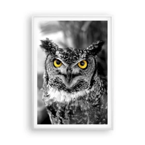 Affiche dans un cadre blanc - Poster - Rien ne se cachera - 70x100 cm