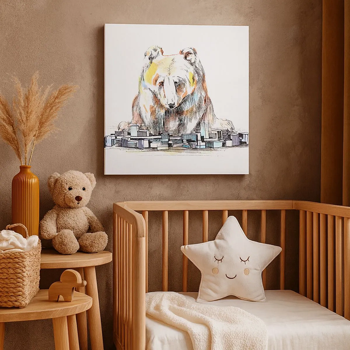 Impression sur toile - Image sur toile - Comment peut-on vivre ainsi ? - 30x30 cm