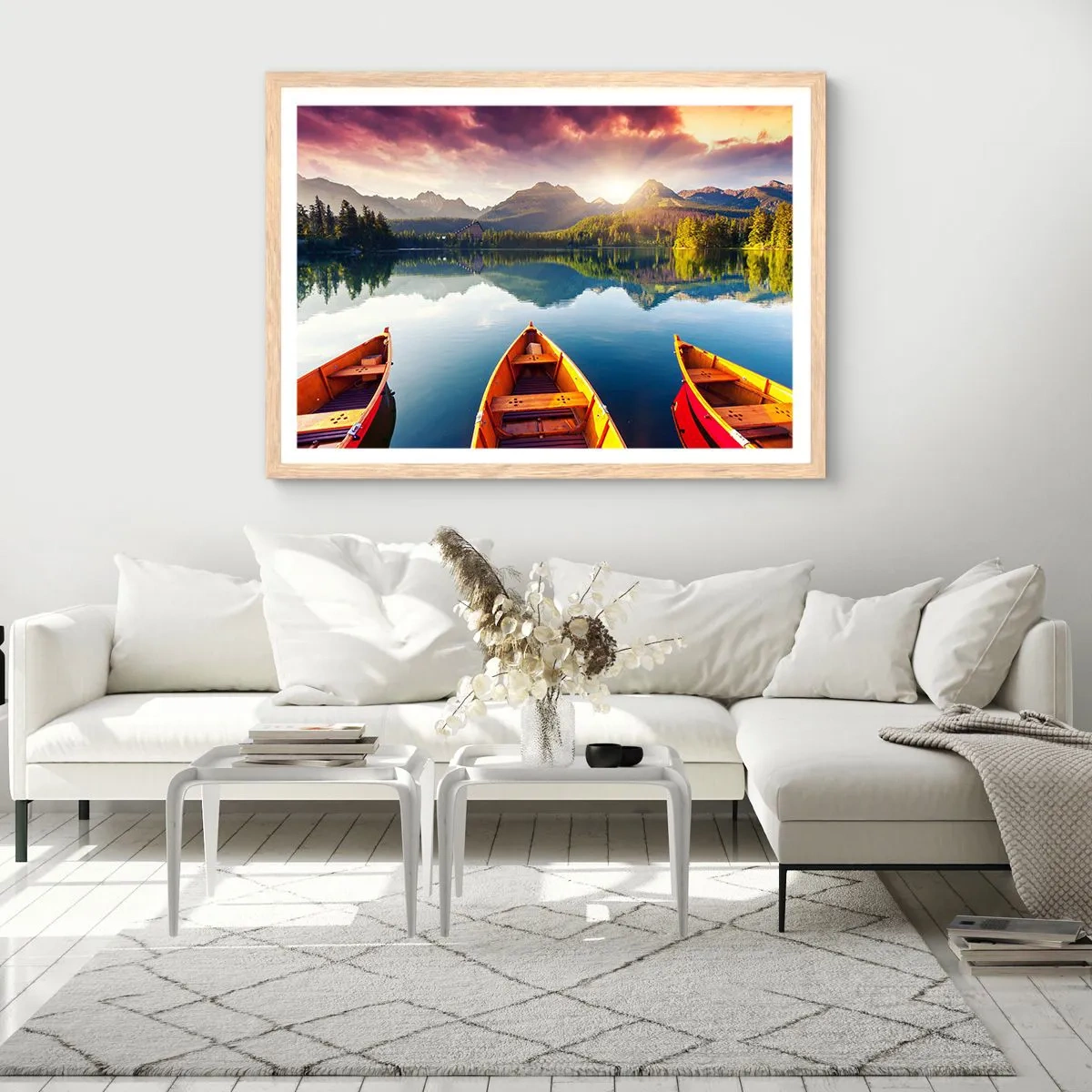 Affiche dans un chêne clair - Poster - Rien contre nature - 50x40 cm