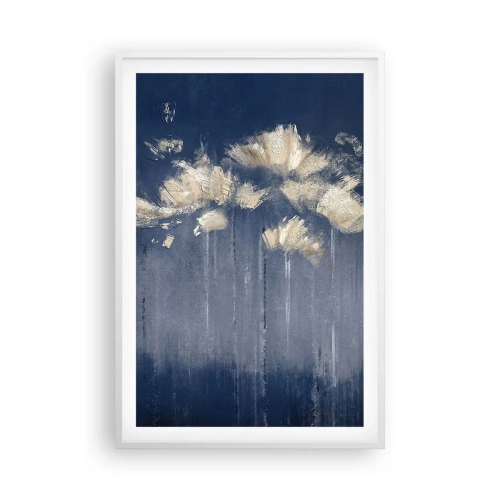Affiche dans un cadre blanc - Poster - Comme des pétales au vent - 61x91 cm