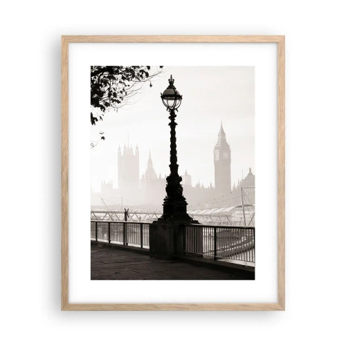 Affiche dans un chêne clair - Poster - Un matin londonien - 40x50 cm