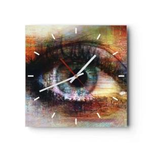Horloge murale - Pendule murale - Vous pouvez jeter un coup d'œil dans l'âme - 40x40 cm