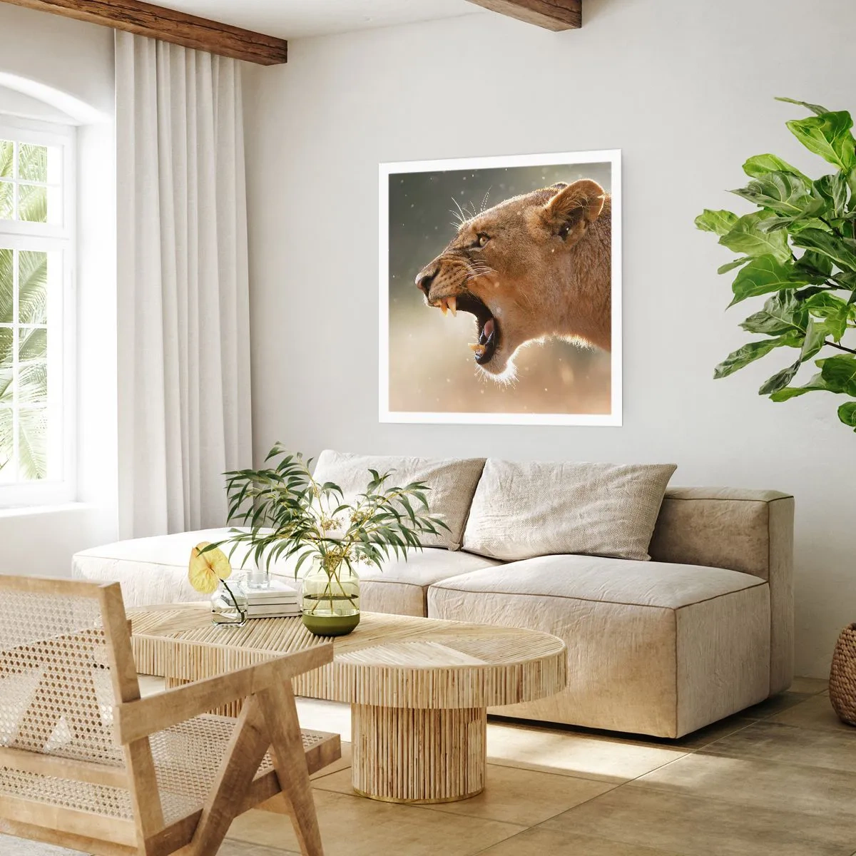 Affiche - Poster - Essayez  de ne pas écouter - 60x60 cm