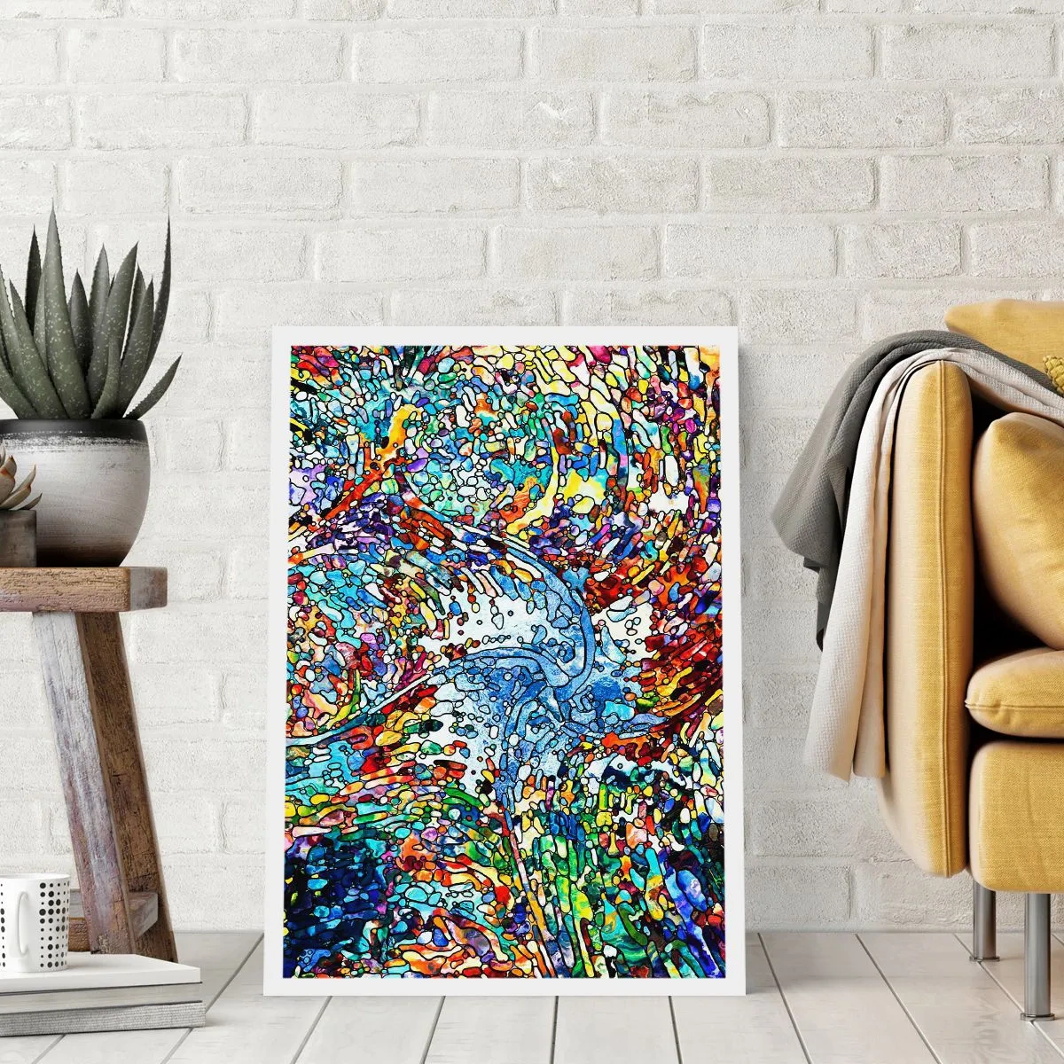 Affiche - Poster - Goutte de vitrail - 30x40 cm