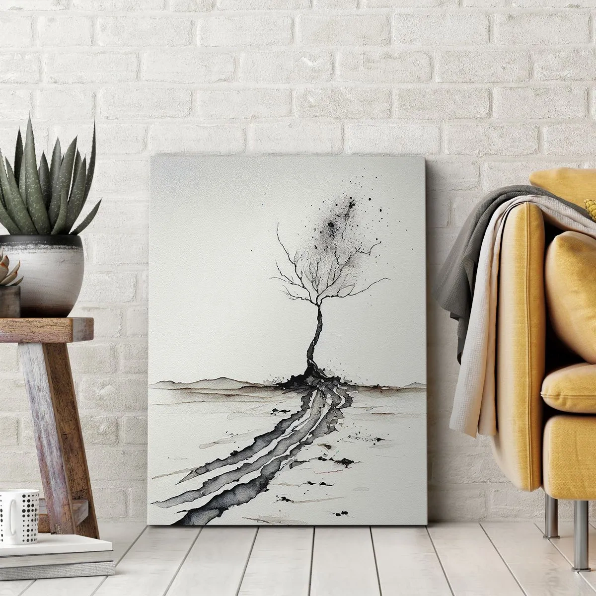 Impression sur toile - Image sur toile - Mélancolie hivernale - 70x100 cm