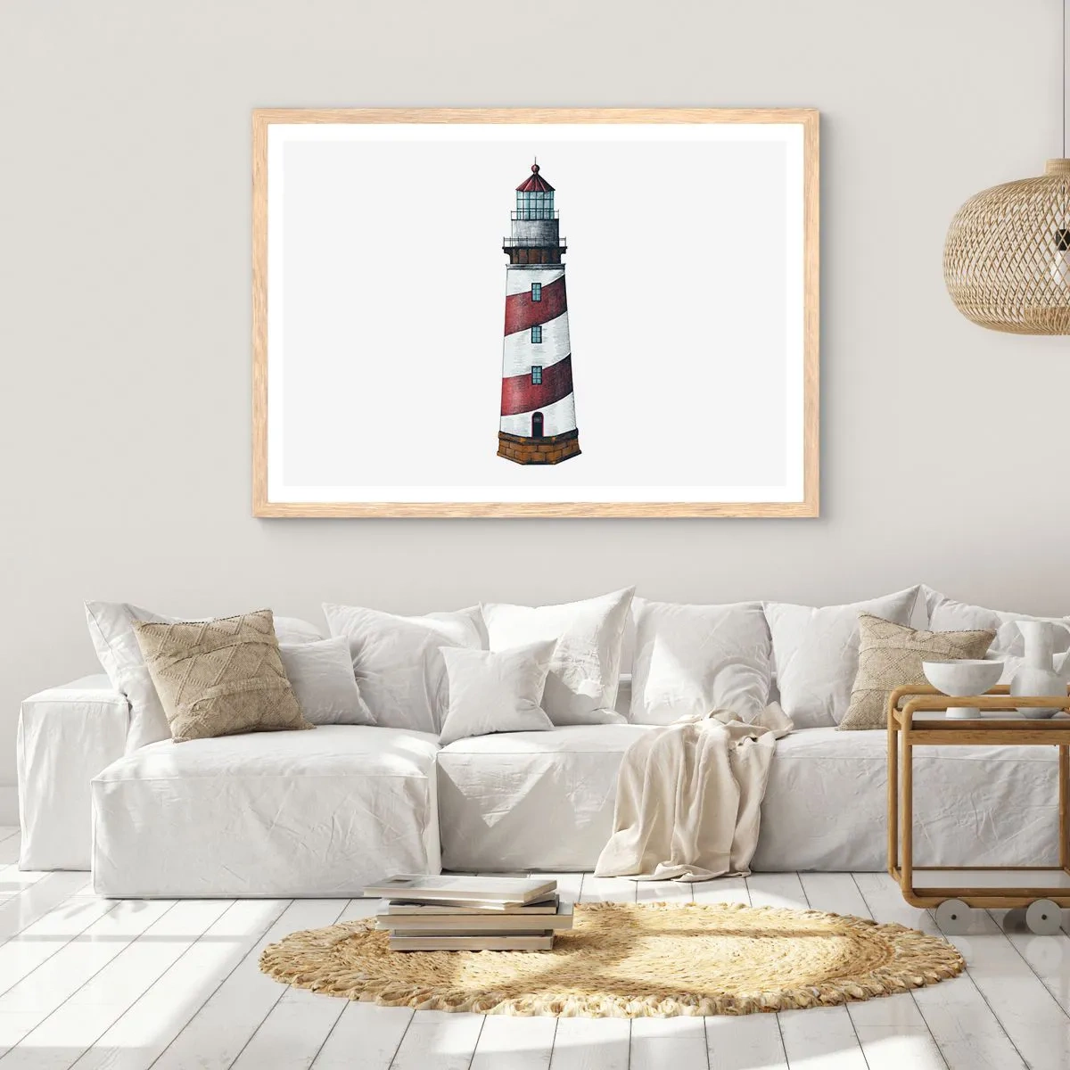 Affiche dans un chêne clair - Poster - Toujours sur ses gardes - 70x50 cm