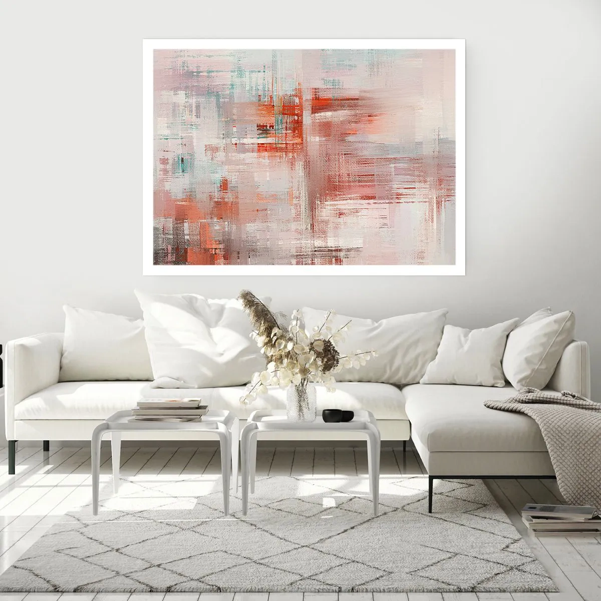 Affiche - Poster - Brumeux. Mais rose - 50x40 cm