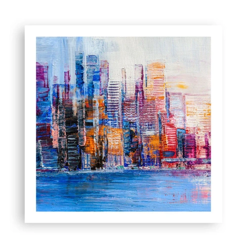 Affiche - Poster - Une métropole joyeuse - 60x60 cm