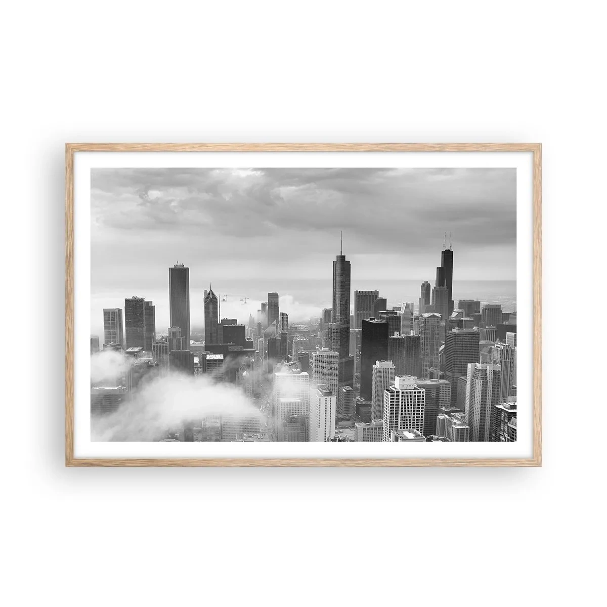 Affiche dans un chêne clair - Poster - Paysage américain - 91x61 cm