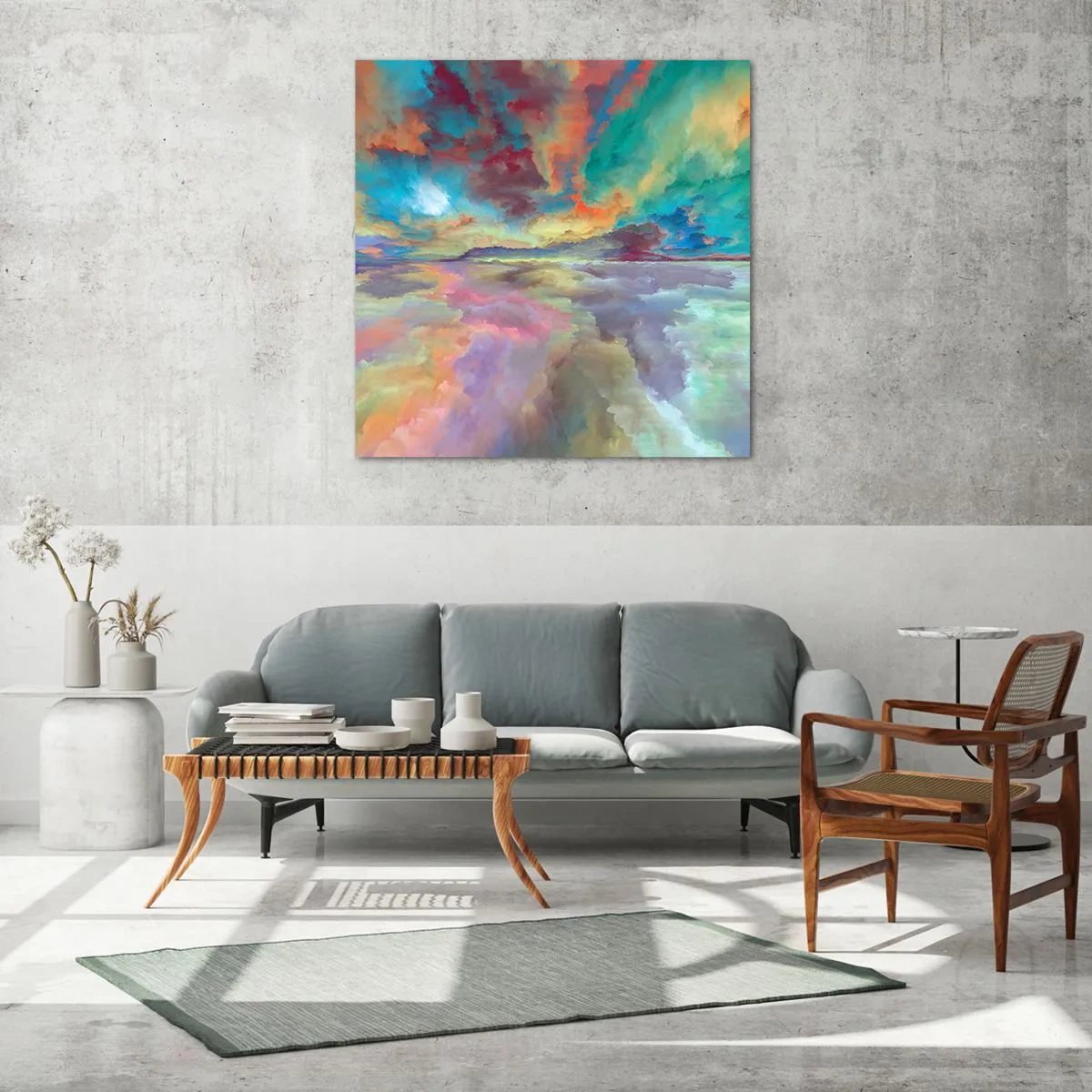 Impression sur verre - Image sur verre - Deux paradis - 30x30 cm