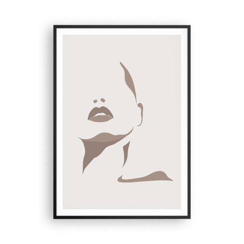 Affiche dans un cadre noir - Poster - Fait de lumière et d'ombre - 70x100 cm