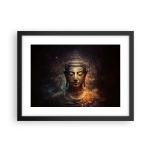 Affiche dans un cadre noir - Poster - Équilibre spirituel - 40x30 cm