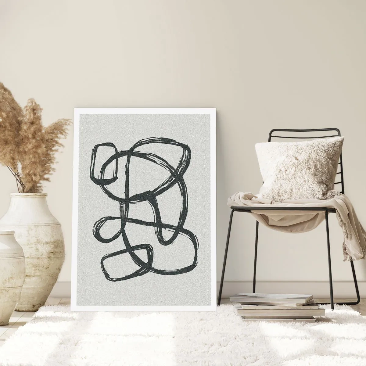 Affiche - Poster - Abstraction en boucle - 61x91 cm