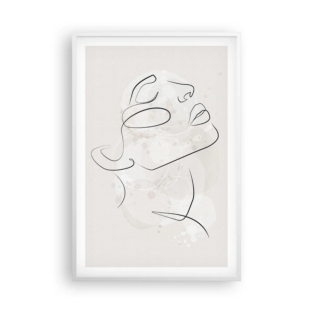 Affiche dans un cadre blanc - Poster - L'esquisse d'un rêve - 61x91 cm
