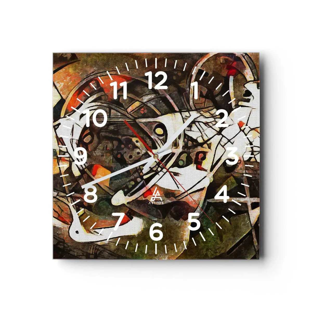 Horloge murale - Pendule murale - Vous entendez le mouvement ? - 30x30 cm