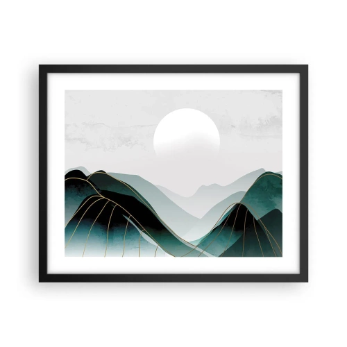 Affiche dans un cadre noir - Poster - En pleine majesté - 50x40 cm