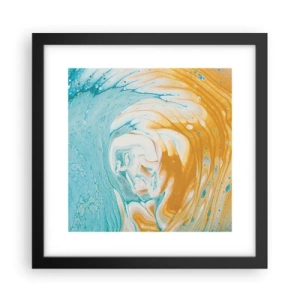 Affiche dans un cadre noir - Poster - Tourbillon pastel - 30x30 cm