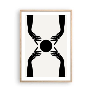 Affiche dans un chêne clair - Poster - Signe secret - 50x70 cm