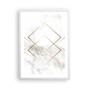 Affiche dans un cadre blanc - Poster - Vue à l'infini - 50x70 cm
