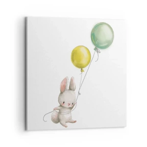 Impression sur toile - Image sur toile - Moi aussi je vole! - 60x60 cm