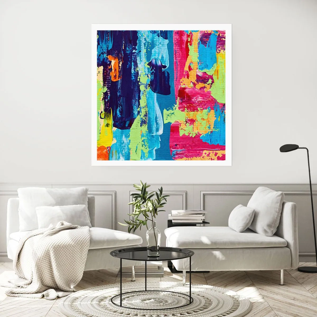 Affiche - Poster - La vie est belle! - 60x60 cm