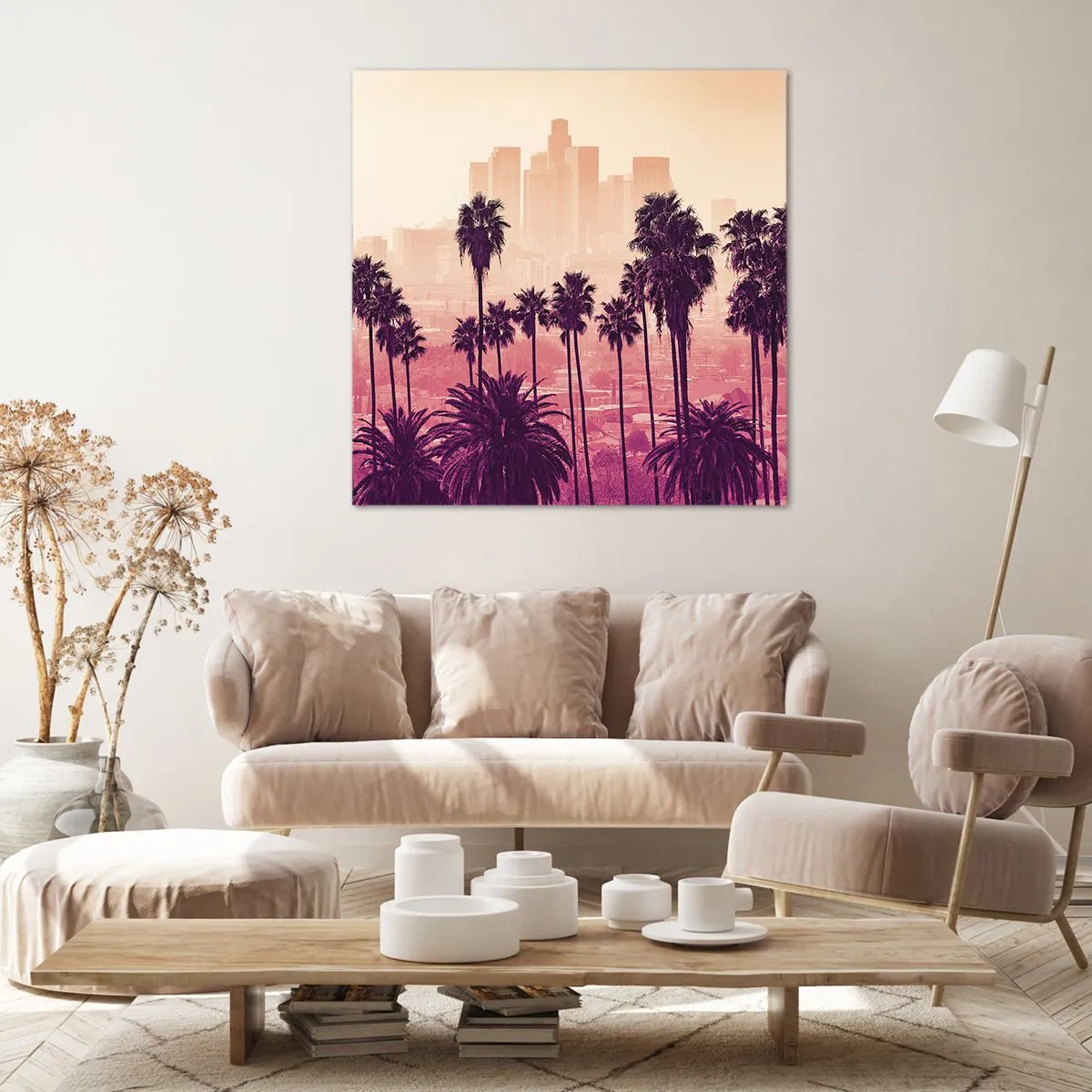 Impression sur toile - Image sur toile - Paysage californien - 60x60 cm