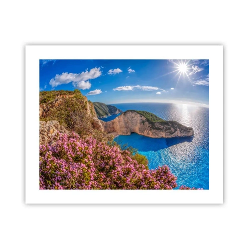 Affiche - Poster - Mes super vacances grecques - 50x40 cm