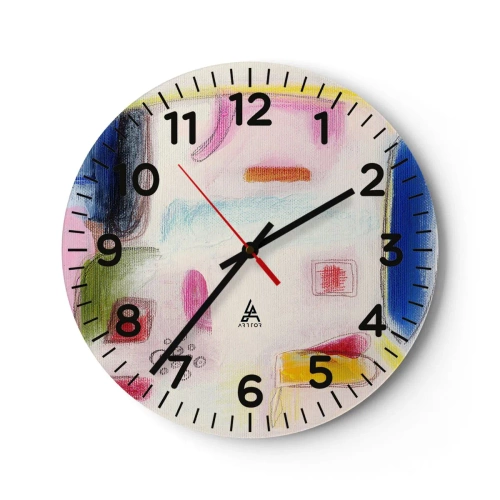 Horloge murale - Pendule murale - Plus convexe que concave ou plat - 40x40 cm