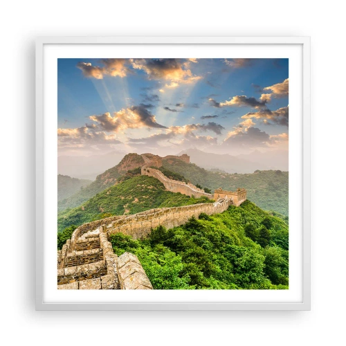 Affiche dans un cadre blanc - Poster - Grandeur éternelle - 60x60 cm