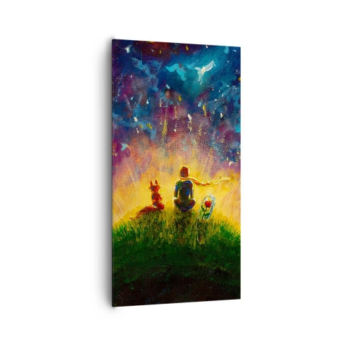 Impression sur toile - Image sur toile - Amour et amitié - le monde entier - 65x120 cm