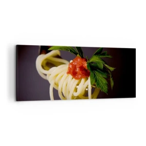 Impression sur toile - Image sur toile - Une bouchée savoureuse - 100x40 cm