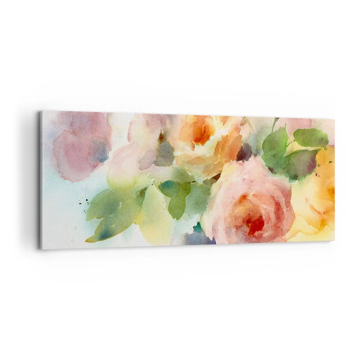 Impression sur toile - Image sur toile - Délicat comme l'aquarelle - 100x40 cm