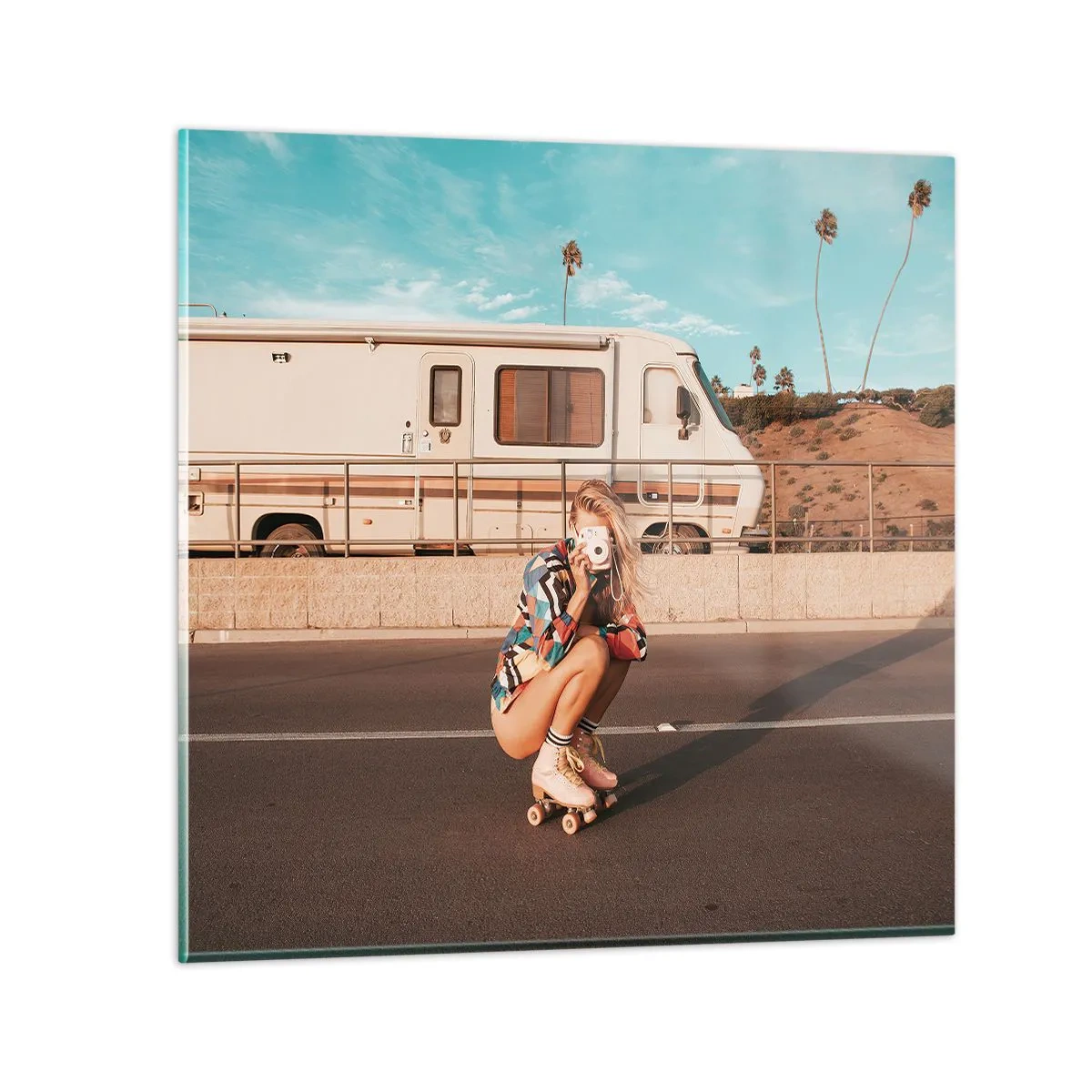 Impression sur verre - Image sur verre - Souriez s'il-vous-plait! - 50x50 cm