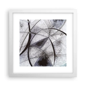 Affiche dans un cadre blanc - Poster - Fantaisie futuriste - 30x30 cm