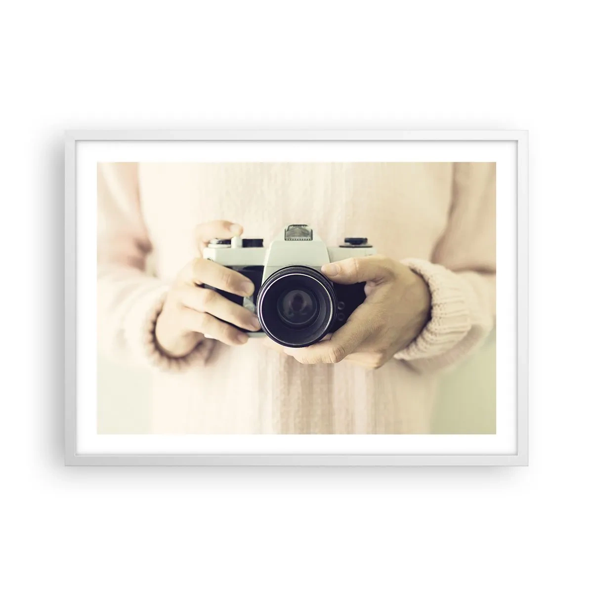 Affiche dans un cadre blanc - Poster - Pour voir plus ... - 70x50 cm