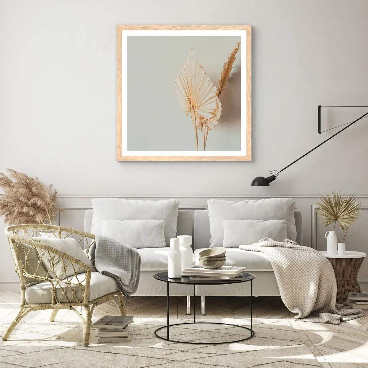 Affiche dans un chêne clair - Poster - Quand tu dois t’apaiser - 40x40 cm