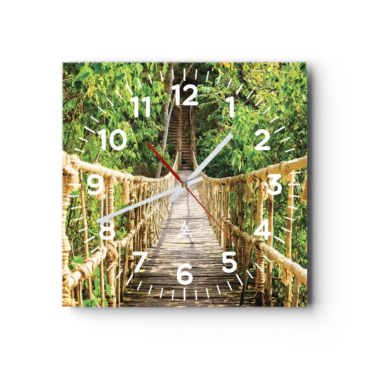 Horloge murale - Pendule murale - Suspendu dans la nature - 30x30 cm