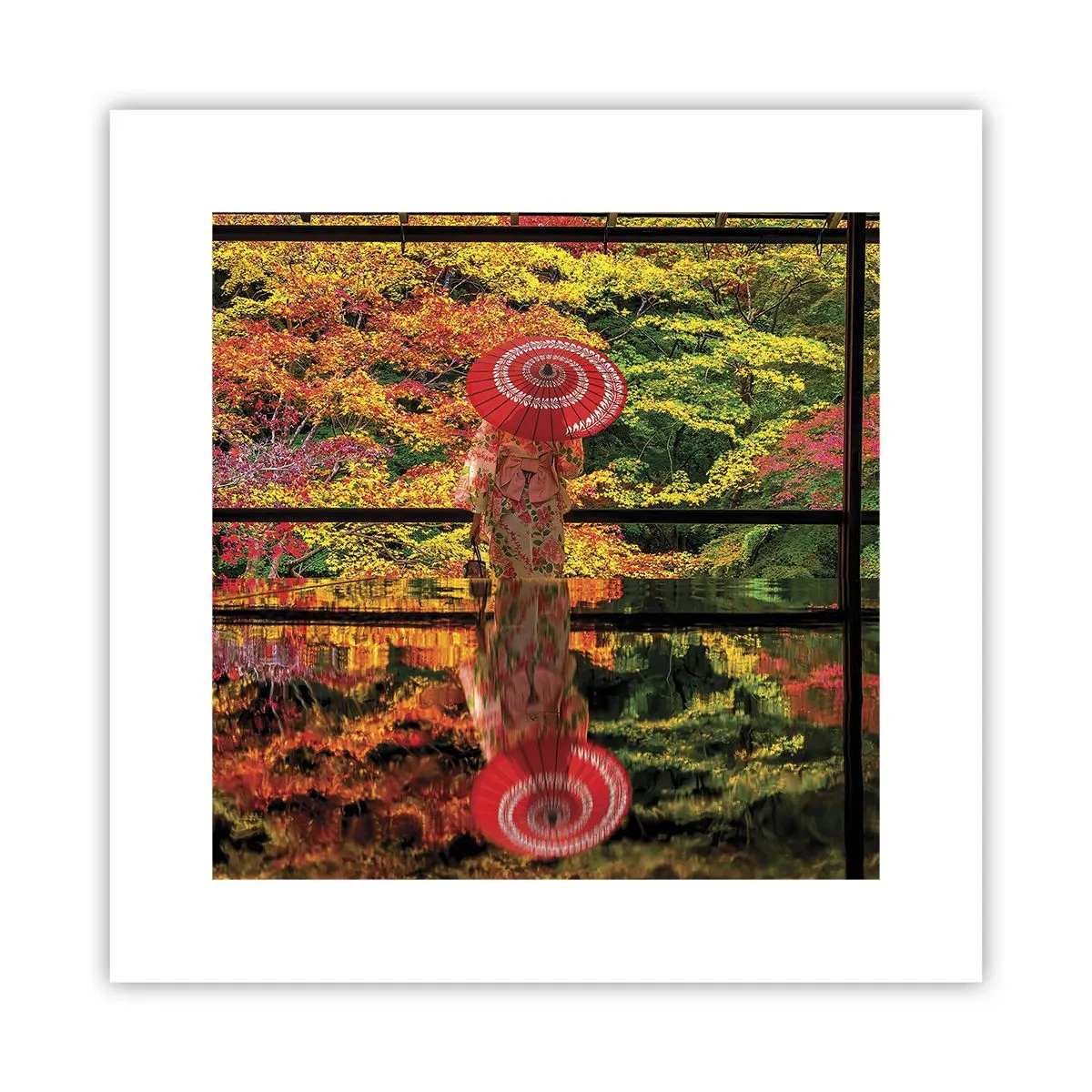 Affiche - Poster - Dans le temple de la nature - 30x30 cm