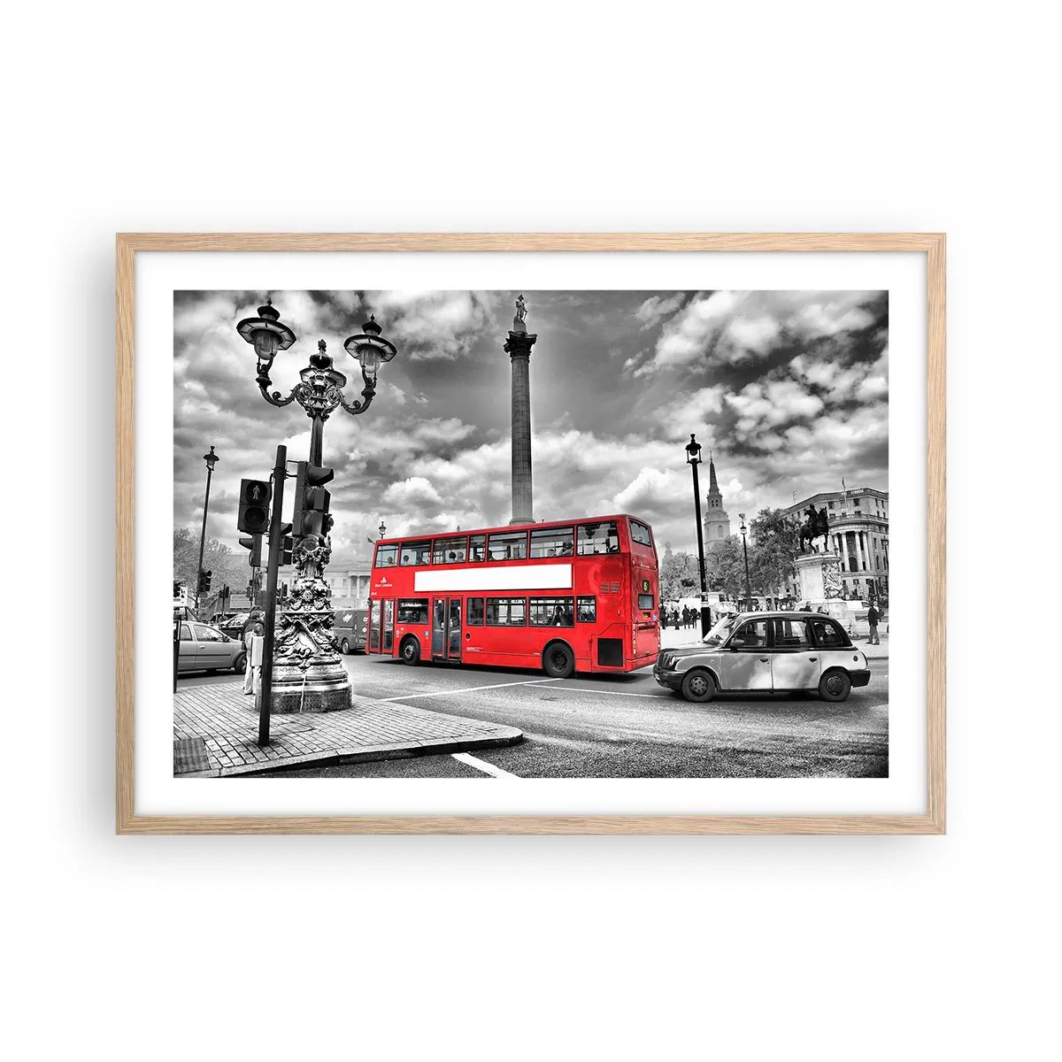 Affiche dans un chêne clair - Poster - La vraie circulation sanguine de la ville - 70x50 cm