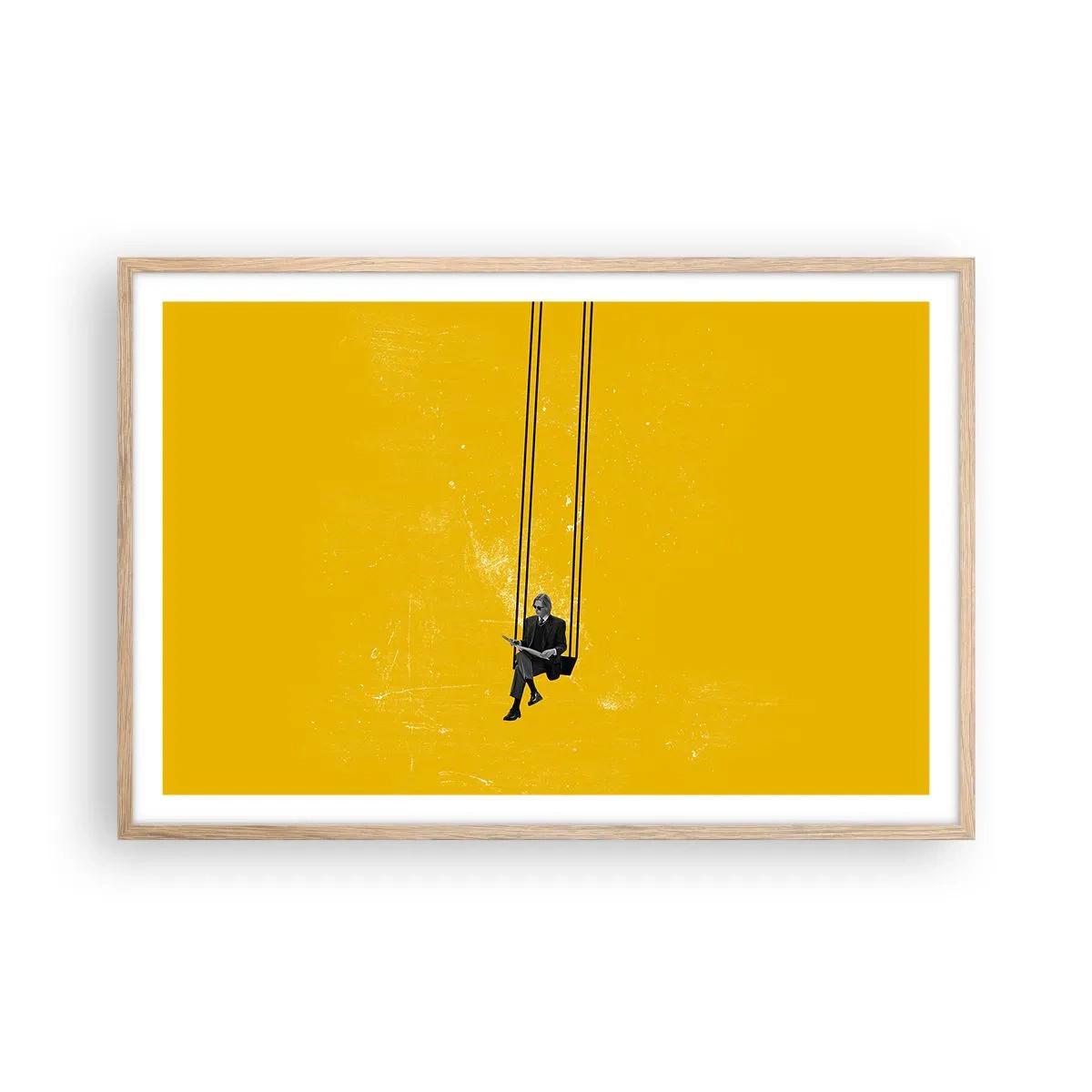 Affiche dans un chêne clair - Poster - Un jour comme tous les jours - 91x61 cm