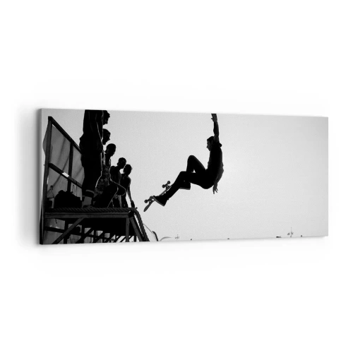 Impression sur toile - Image sur toile - Héros et spectateurs - 100x40 cm