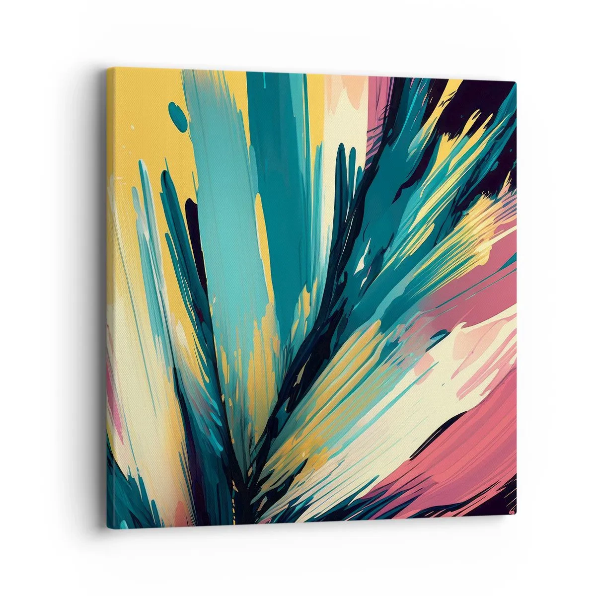 Impression sur toile - Image sur toile - Composition – une explosion de joie - 40x40 cm