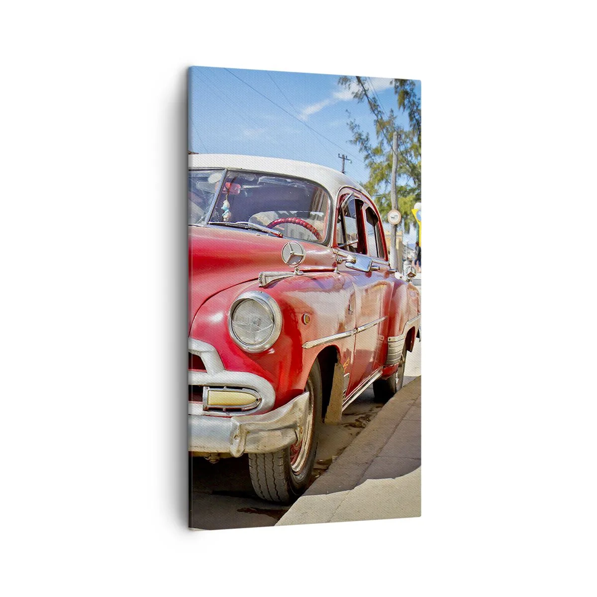 Impression sur toile - Image sur toile - Seulement à Cuba - 45x80 cm