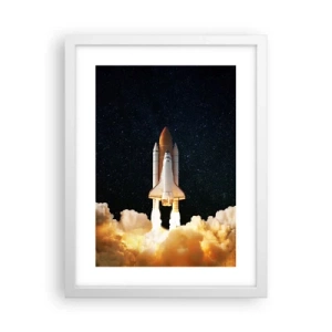Affiche dans un cadre blanc - Poster - Ad astra! - 30x40 cm