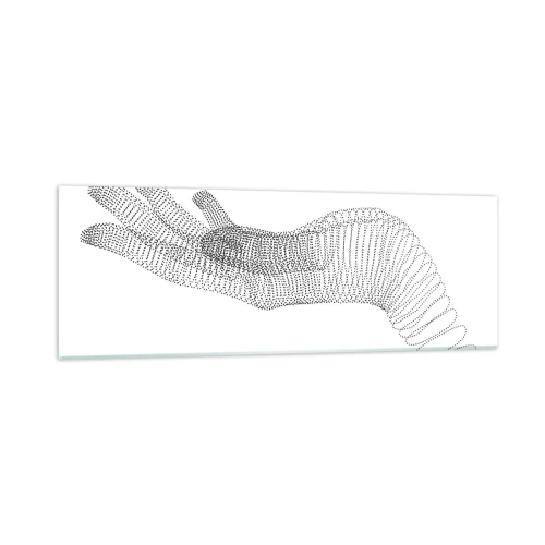 Impression sur verre - Image sur verre - La main ressort - 90x30 cm
