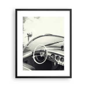 Affiche dans un cadre noir - Poster - Temps pour riche - 40x50 cm