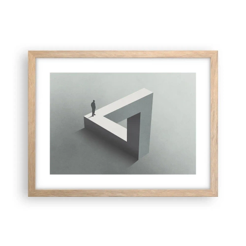 Affiche dans un chêne clair - Poster - Mais c'est possible - 40x30 cm