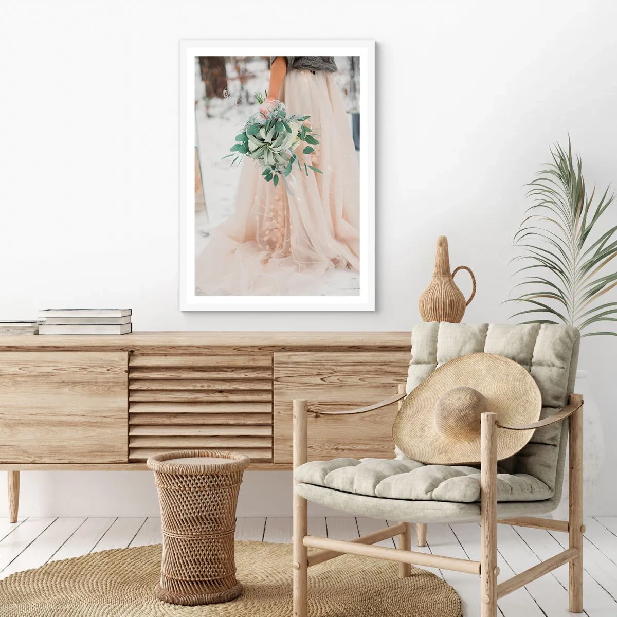 Affiche dans un cadre blanc - Poster - Et il vécurent longtemps et heureux - 30x40 cm