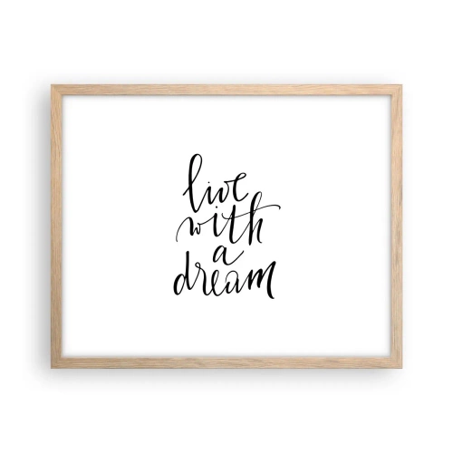 Affiche dans un chêne clair - Poster - Bien sur - 50x40 cm